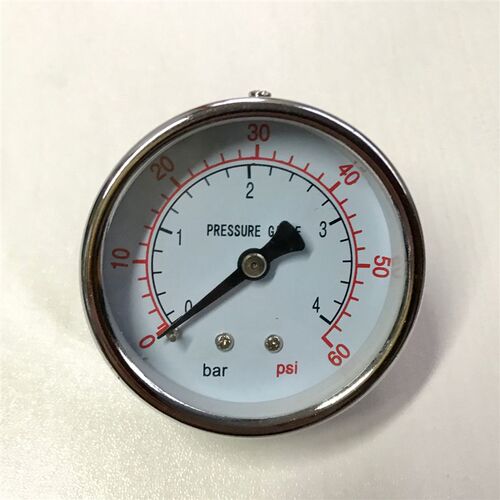 轴向双刻度线 压力表气压计水压 4bar 0-60psi 60mm Y-60Z