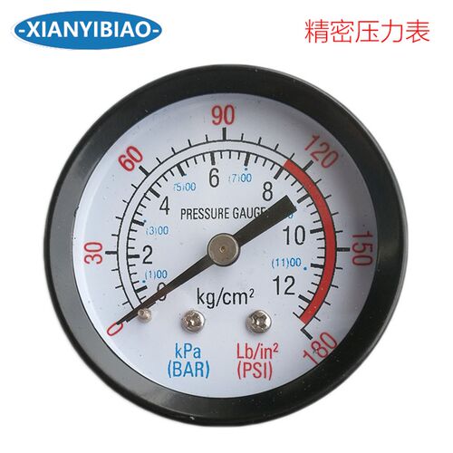 压力表仪表空压机储气罐 配件气动工具配件1.0MPA气压表