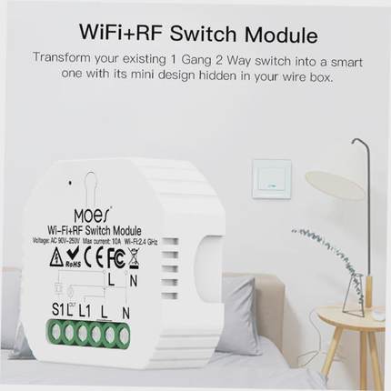 Moes Smart ZigBee WiFi Switch Module Dimmer Curtain Switch S