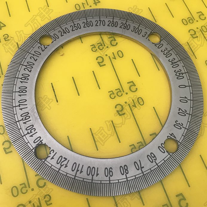 2直619盘孔Ax刻度x销012 不锈钢盘恒久配件盘定位圆形0量角器万丰