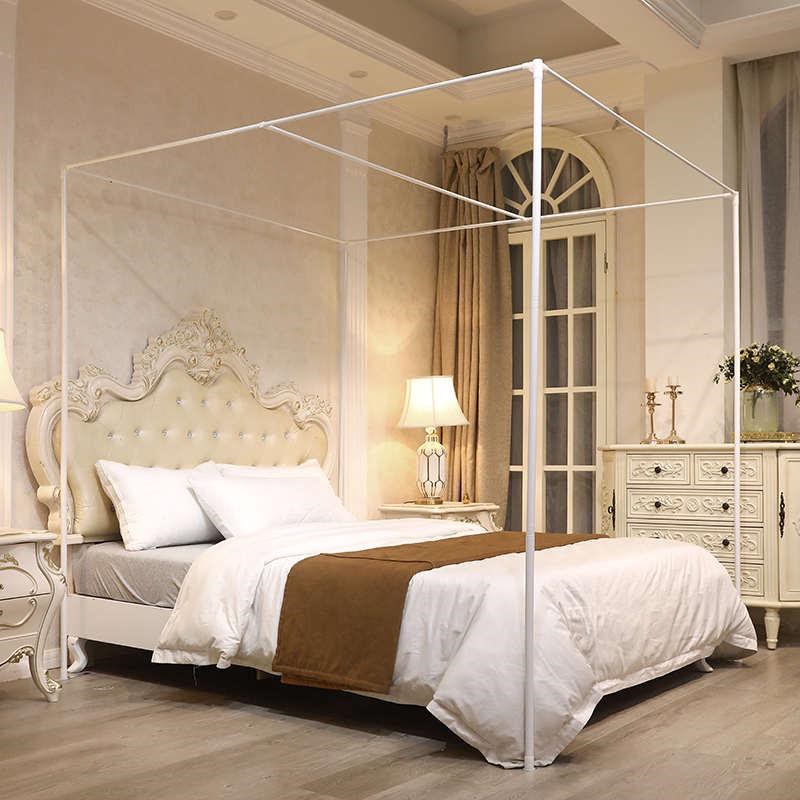 蚊帐支架杆加粗加厚家用2024新款烤漆支撑杆子落地式单买配件稳固