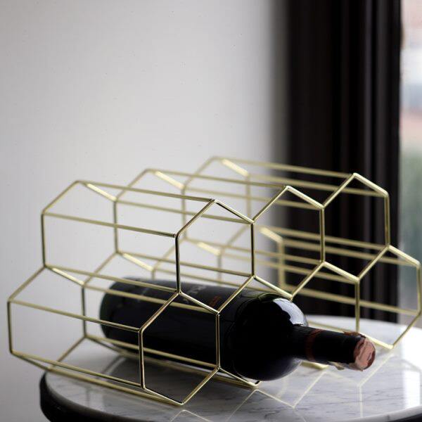 北欧风金色创意家用红酒架酒瓶架葡萄酒装饰架子酒格展示收纳架