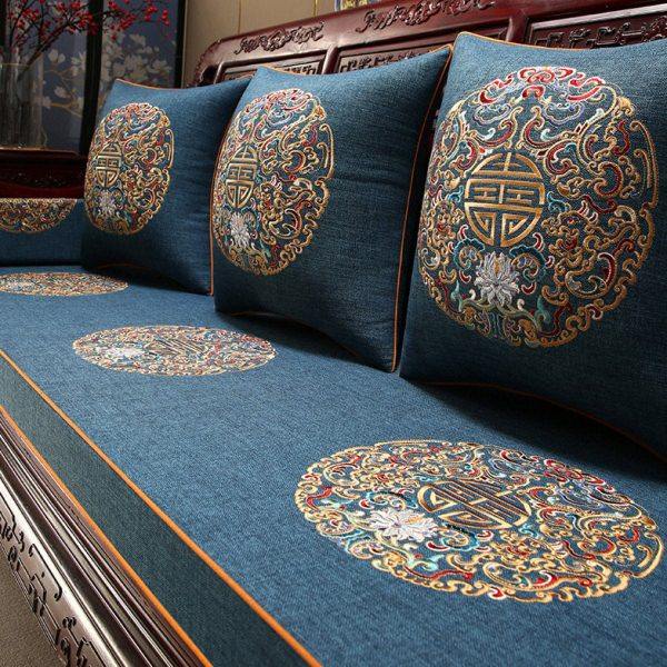 新中式红木沙发坐垫定制实木沙发垫防滑罗汉床垫子五件套高档定做,居家布艺,沙发垫,淘宝优惠券,粉丝福利购,淘宝优惠卷