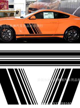 D-1336条纹个性车身贴改装汽车贴纸 贴花装饰贴乙烯侧门贴