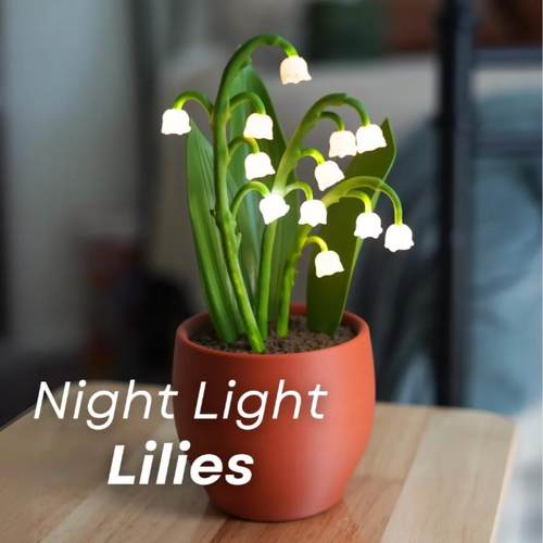 仿真盆栽铃兰夜灯Night Light Lilies