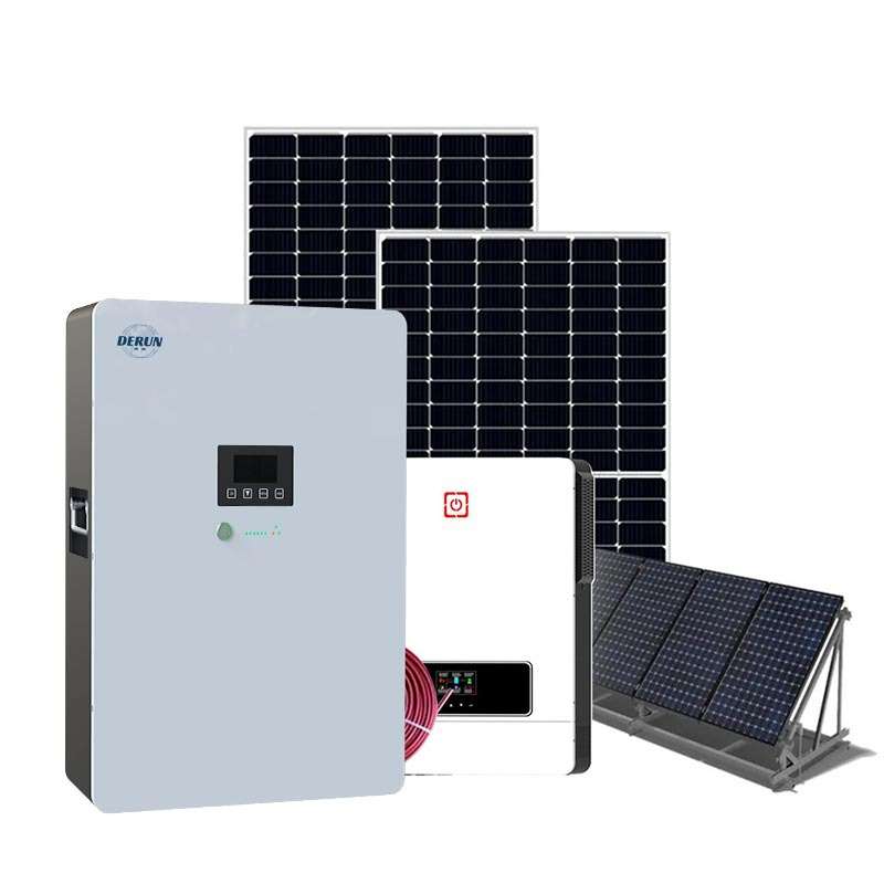 全套太阳能蓄电池离网屋顶发电机组户外家用220V光伏储能发电