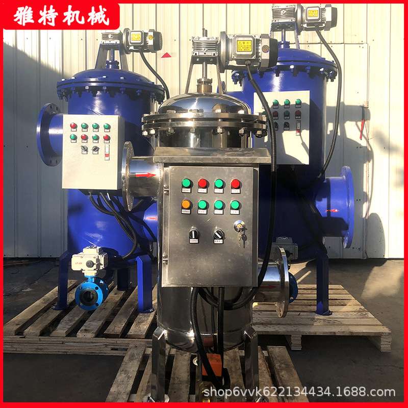 前置过滤器反冲洗雨水电动刷式过滤器全自动自清洗过滤器农业灌溉