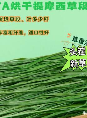 2024烘干头茬提摩西草段叶多兔子草料荷兰猪龙猫饲料干草北提1kg