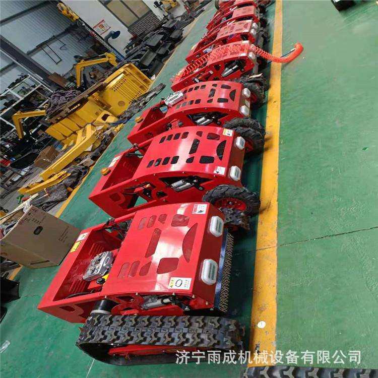 遥控履带割草机 荒草地履带剪草机 果园用油电两用割草机 图片