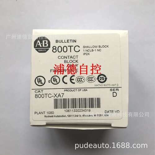 800TC-XA7按钮接线端子A-B