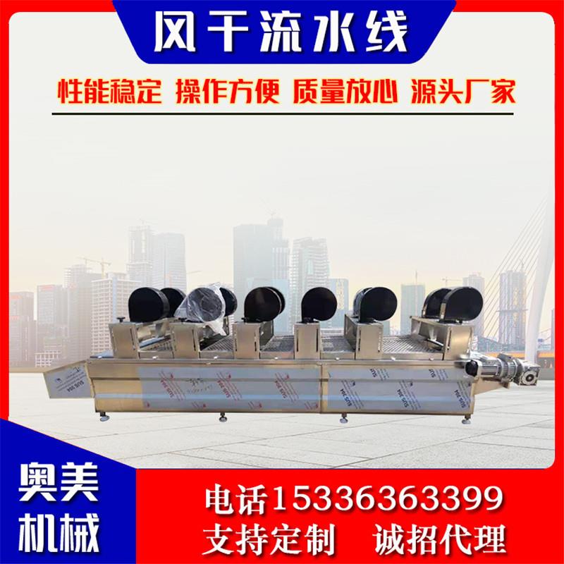果蔬气泡清洗机震动沥水筛净菜加工风干流水线巴氏消毒漂烫一体机