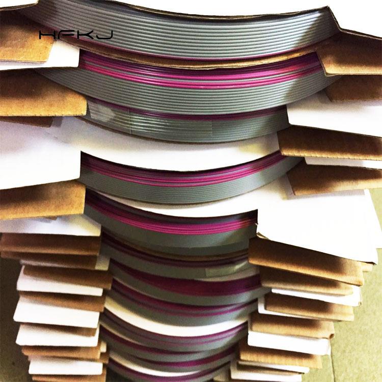 厂家2651 28WAG 14P灰排线红边灰排线76.5米显示屏排线2.54mm