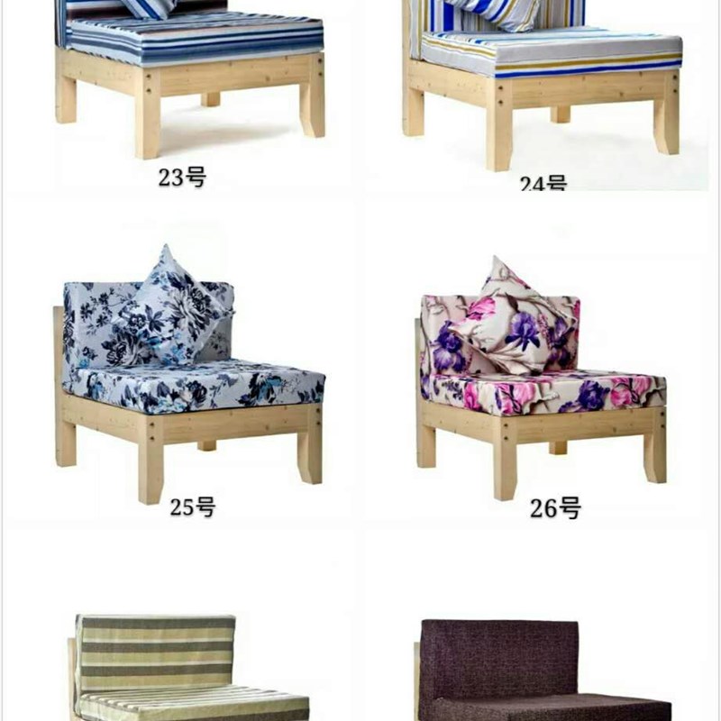 沙发垫植绒麻布亚麻坐p垫可定制碎花靠垫田园长椅坐垫加厚海绵套