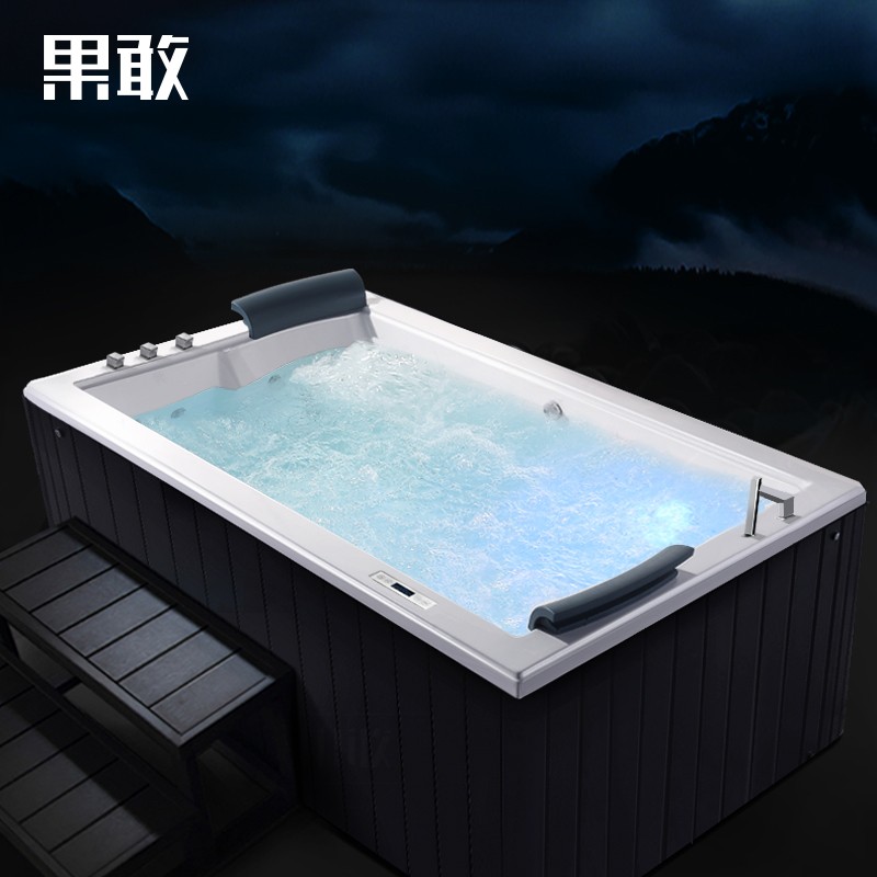 果敢双人a家用别墅智能恒温加热大型一体户外按摩浴盆2.4米790浴