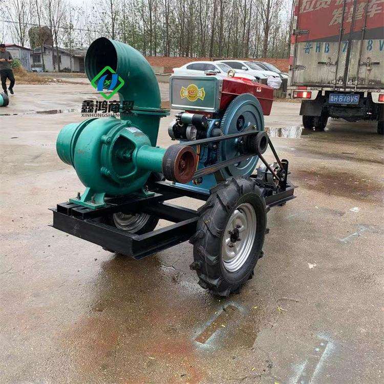 6寸离心泵 15马力柴油机带动水泵 城市防汛应急抽水泵