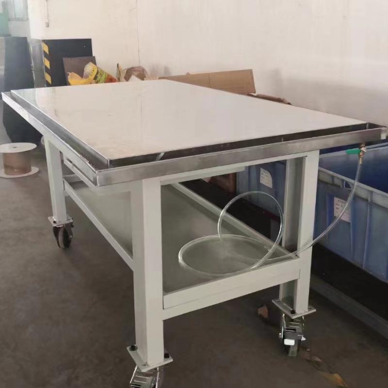 格林斯GP-315DA不锈钢带回油槽工作台发动机维修工作桌清洗台1T