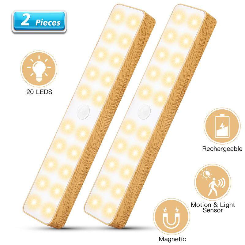 新款人体感应小夜灯充电式卧室床头灯家用厨房过道楼道走廊楼梯灯