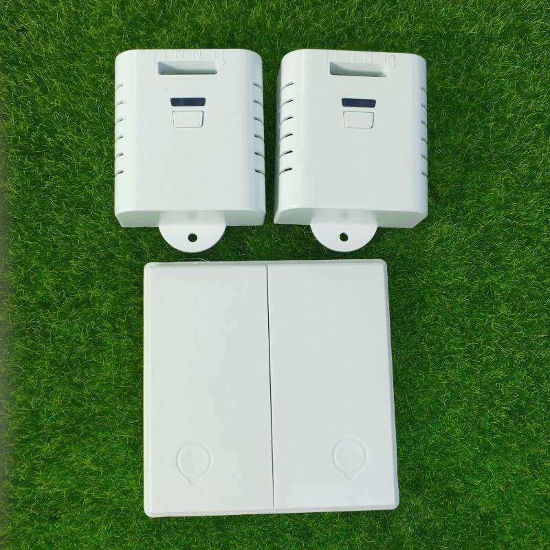 自发电2个垃圾处理控制器灯具电源箱电视开关+86型面板随意贴按钮