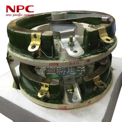 1000W双联瓷盘电阻BC1-2-500W10RJ大功率可调滑动圆盘绕线变阻器
