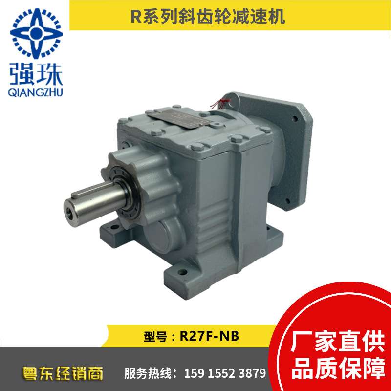强珠R系列R27F-NB斜齿轮减速机R17/R27/R37/R47/R57/R67/R77/R87