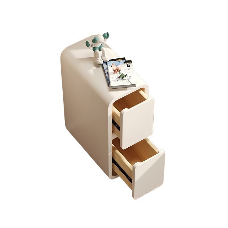 #极窄床头柜油风窄款床边柜超窄卧室收纳柜夹缝款小型迷你储物