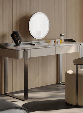 FG110意式极简岩板梳妆台简约现代小户型化妆桌卧室轻奢收