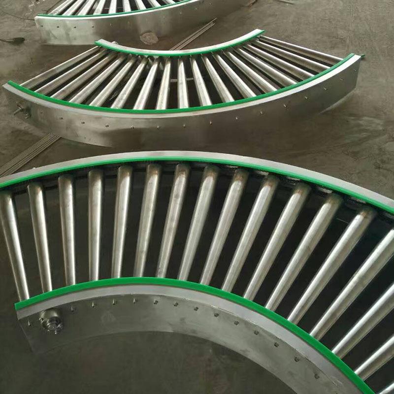 流水线输送机有动力无动力镀锌不锈钢滚筒输送机械装卸滚筒输送线