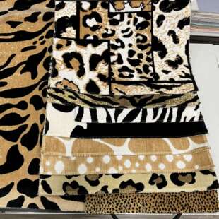 门幅140cm割绒面料割绒动物图案提花面料家具布沙发布抱枕布