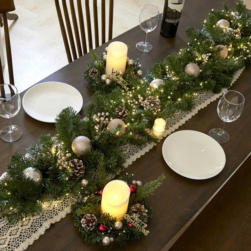 2.7米加e密圣诞节装饰藤条套餐橱窗挂件门挂花环摆件圣诞树家用