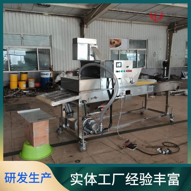 304不锈钢鱼柳上糠机全自动鱼柳裹糊的上浆设备竹夹鱼排挂桨机