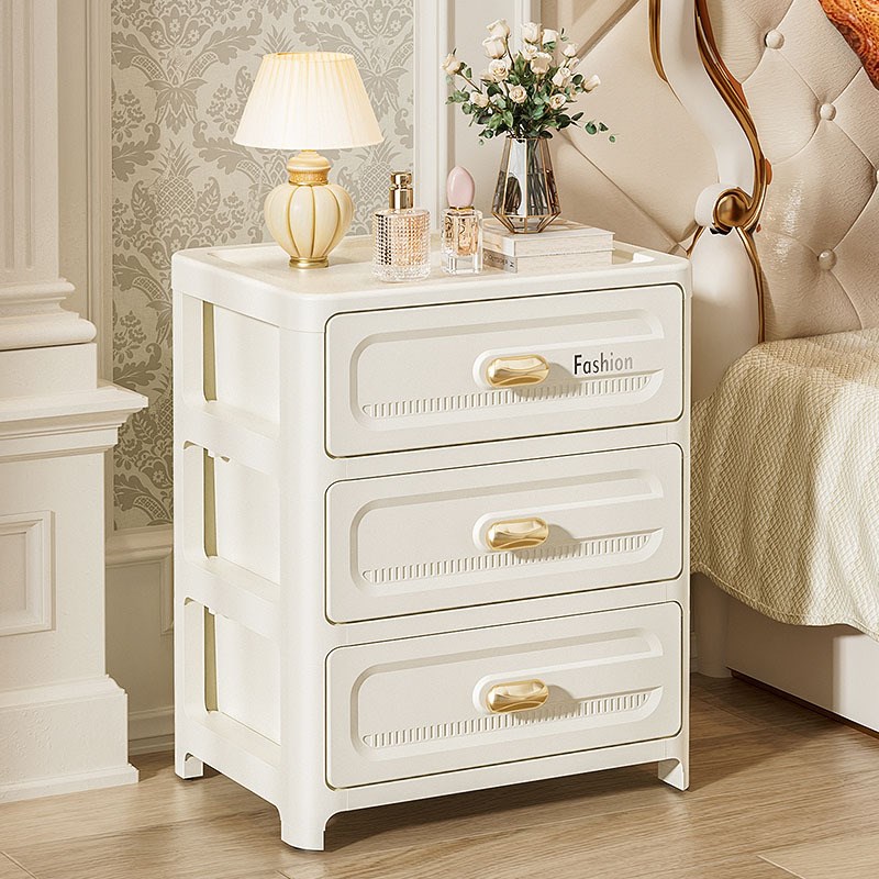 抽屉式文件收纳柜办公室桌面多层4储物盒学生Q桌底下文具夹缝架子