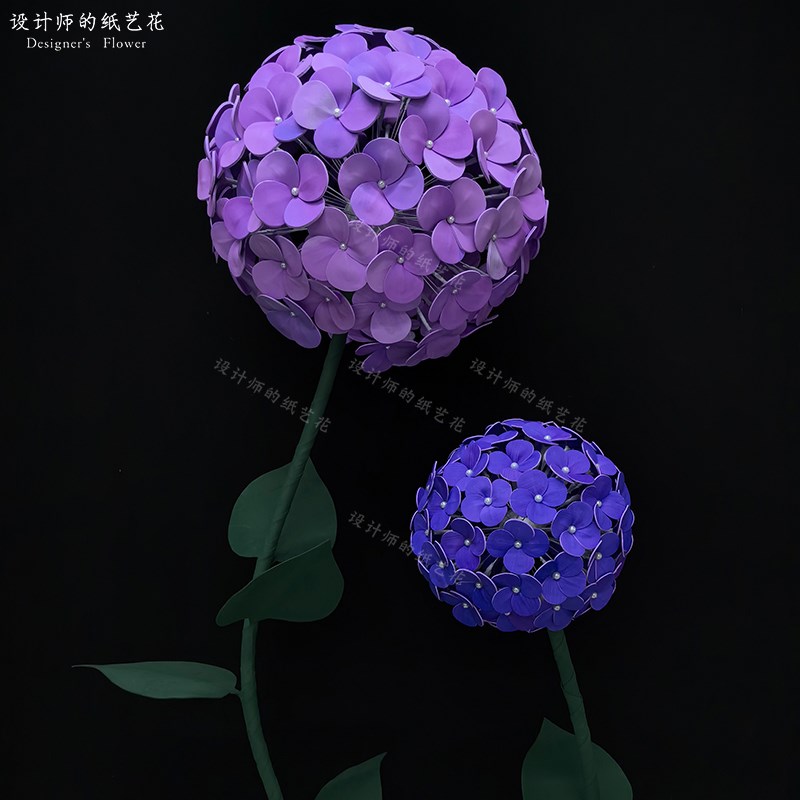 eva绣球花防h水纸艺花商场酒店美容院网红店装饰道具美陈场景布置