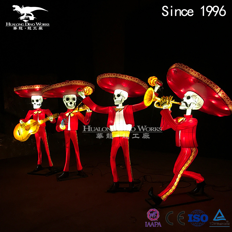 不夜城打卡引流夜游亮化彩灯模型  自贡彩灯 灯组制作源头厂家