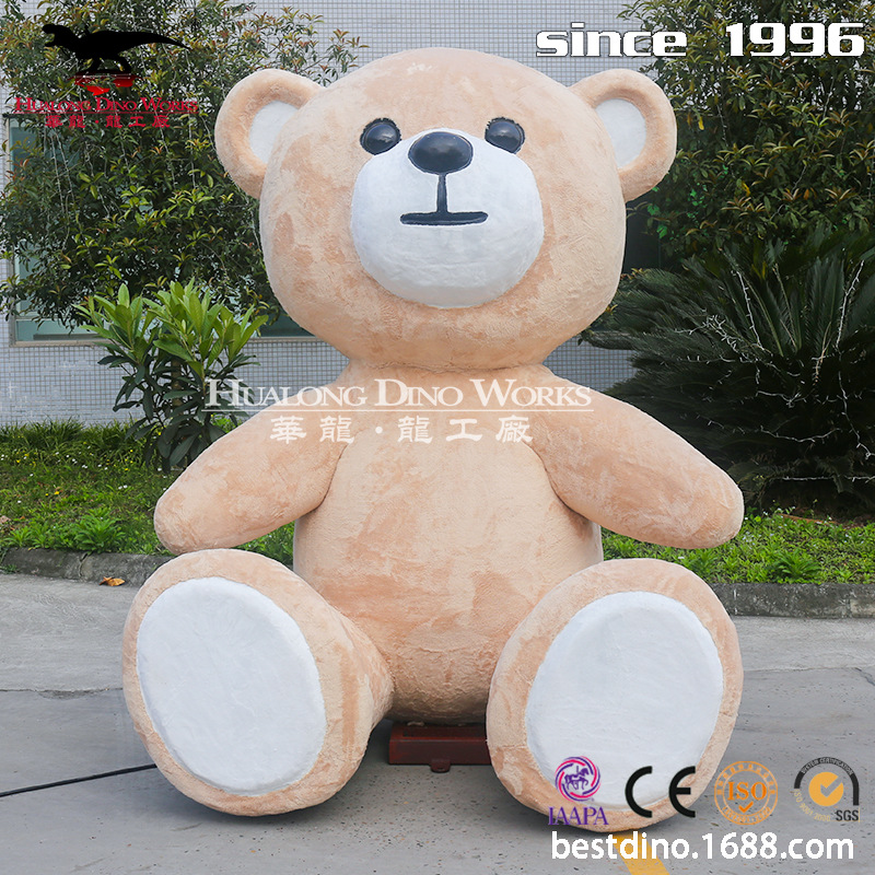 卡通大型泰迪熊工厂来图制作 室内室外模型摆件量大支持 价