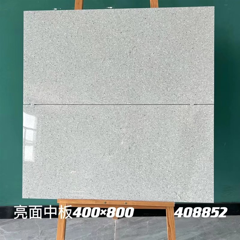 热销40b0x800彩色亮s光水磨石瓷砖厨房卫生间全瓷墙砖灰色抛光地