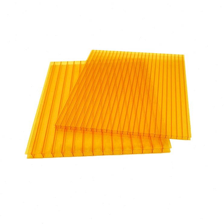 4/mm橙色/婚庆板材阳光板半透明8pc10彩色/装饰道具5中空/6厚隔断