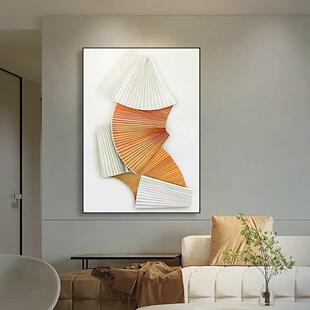 砂岩浮雕艺术装饰画客厅玄关现代挂画别墅样板间装置壁饰轻奢风