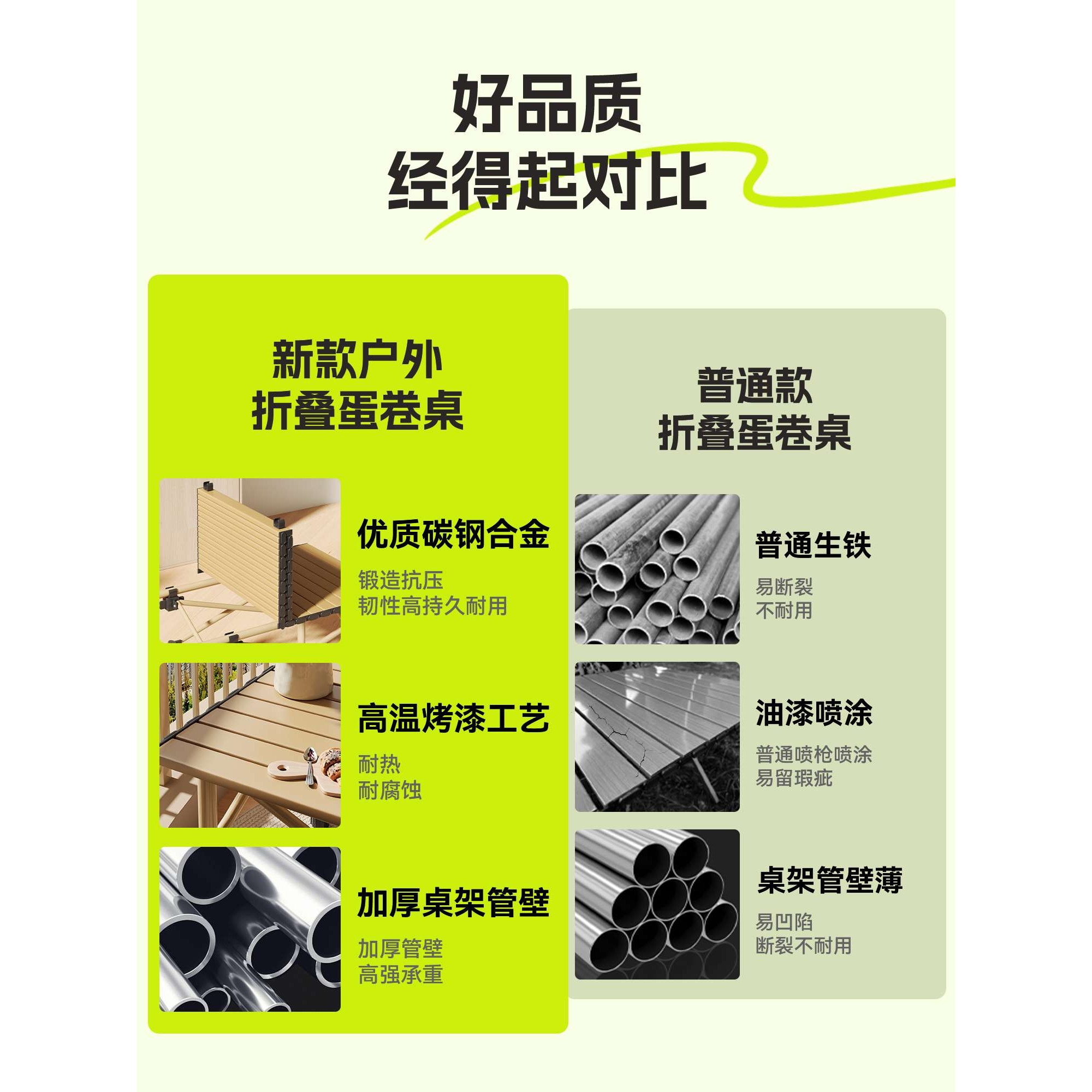 阳台折叠桌椅两用小茶几户外便携式小桌子露营野餐装备折叠桌椅子