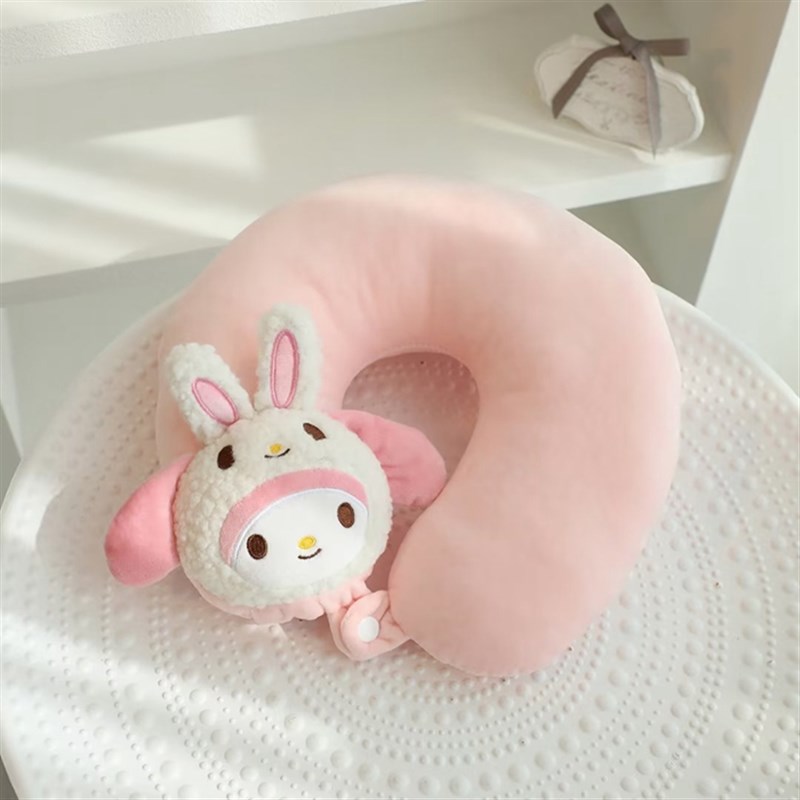 日系可爱变f身卡通U型枕 颈椎枕护颈枕办公室旅行飞机