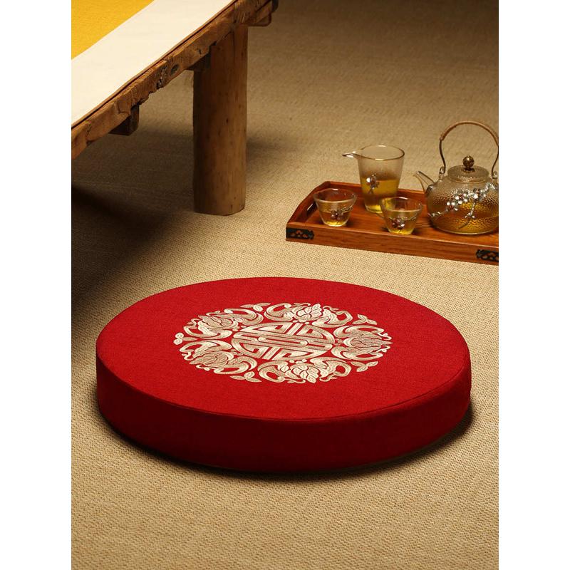 家用修跪b垫大蒲团垫圆形地拜垫坐禅冥想跪拜坐垫垫磕头垫拜佛打