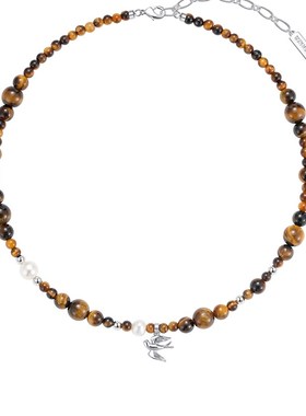 三横太阳猎人斯威夫特原q创幸运虎眼石项炼珍珠新的中国风锁骨炼