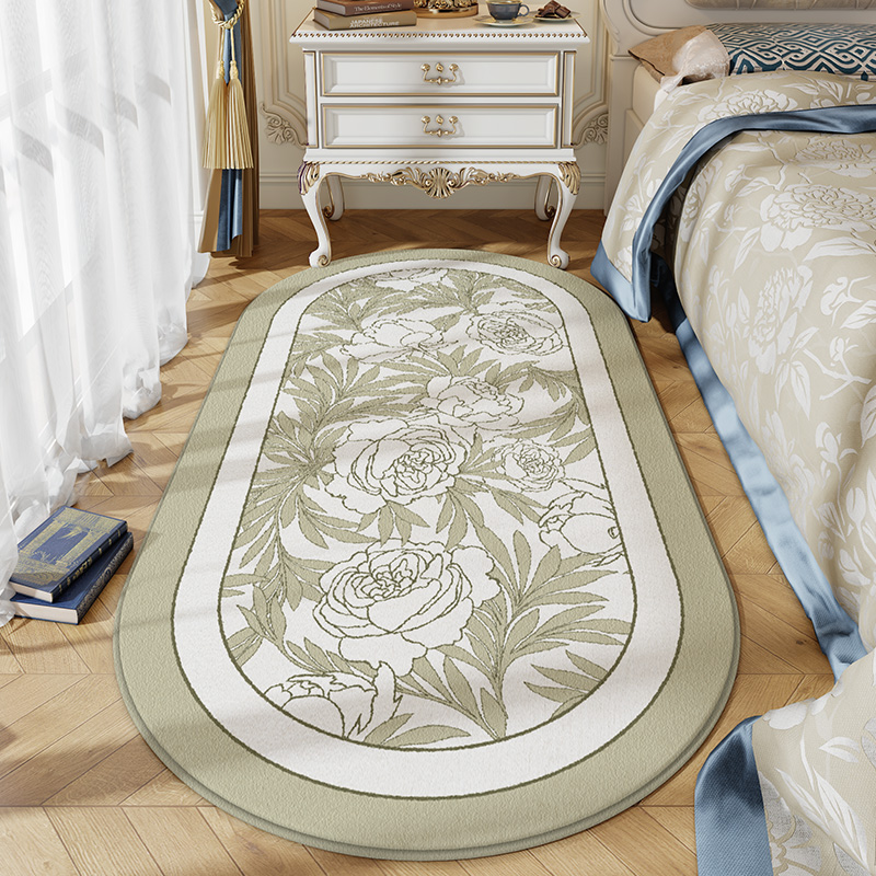 蔓越家  地垫复古轻p奢房间地毯卧D室床边毯子家用防摔客厅茶几毯