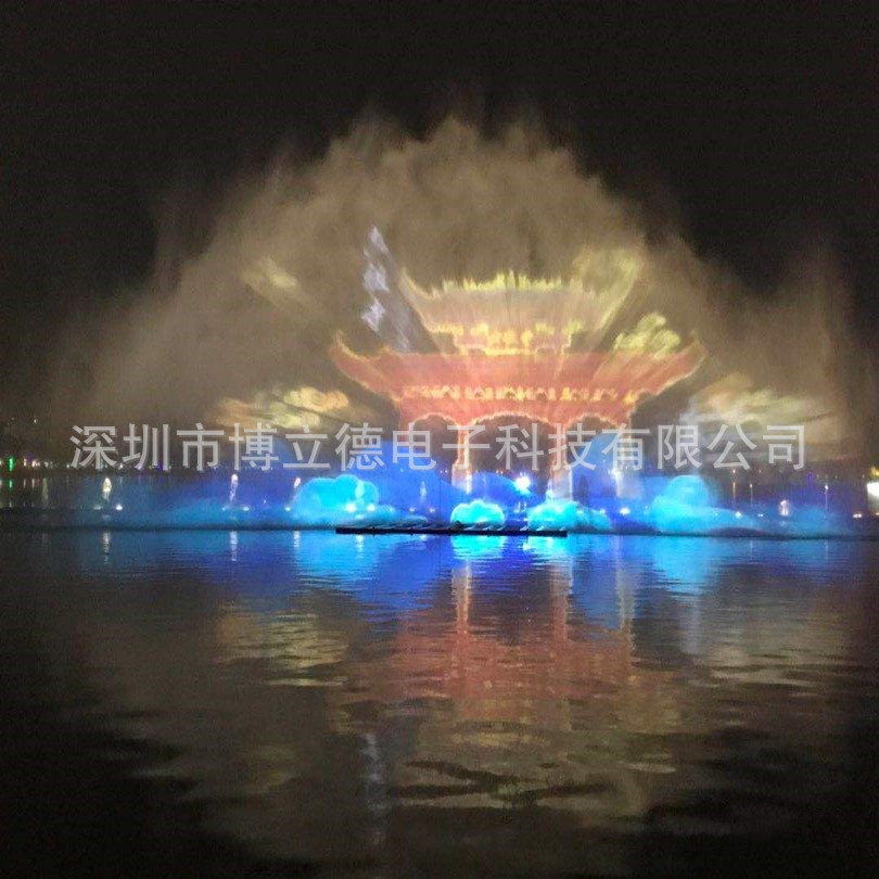 激光水幕电影安装设计公司音乐互动投影水幕墙大型河面网红景点