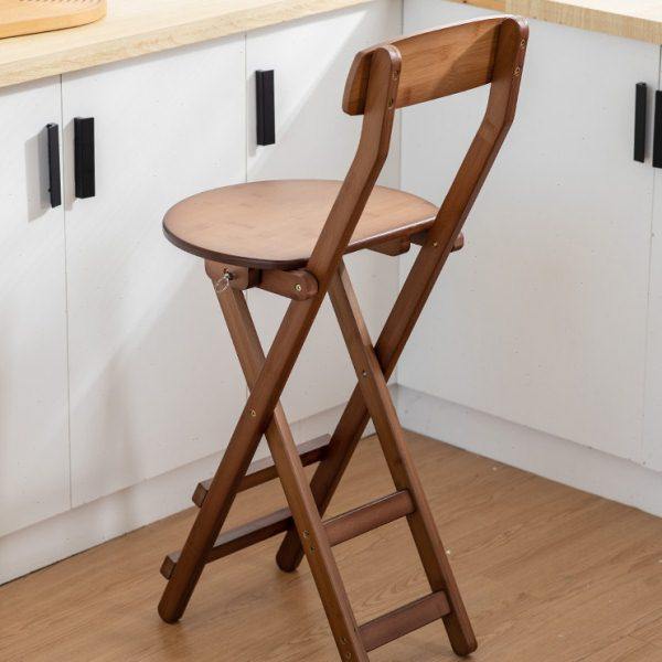 靠背折叠椅厨房高脚凳吧台凳子现代简约实木便携式省空间家用餐椅,住宅家具,折叠凳/马扎,淘宝优惠券,粉丝福利购,淘宝优惠卷