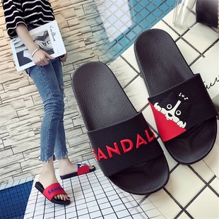 个性 女洗澡情侣软厚底潮男凉拖 可爱卡通防滑室内外穿居家z用拖鞋