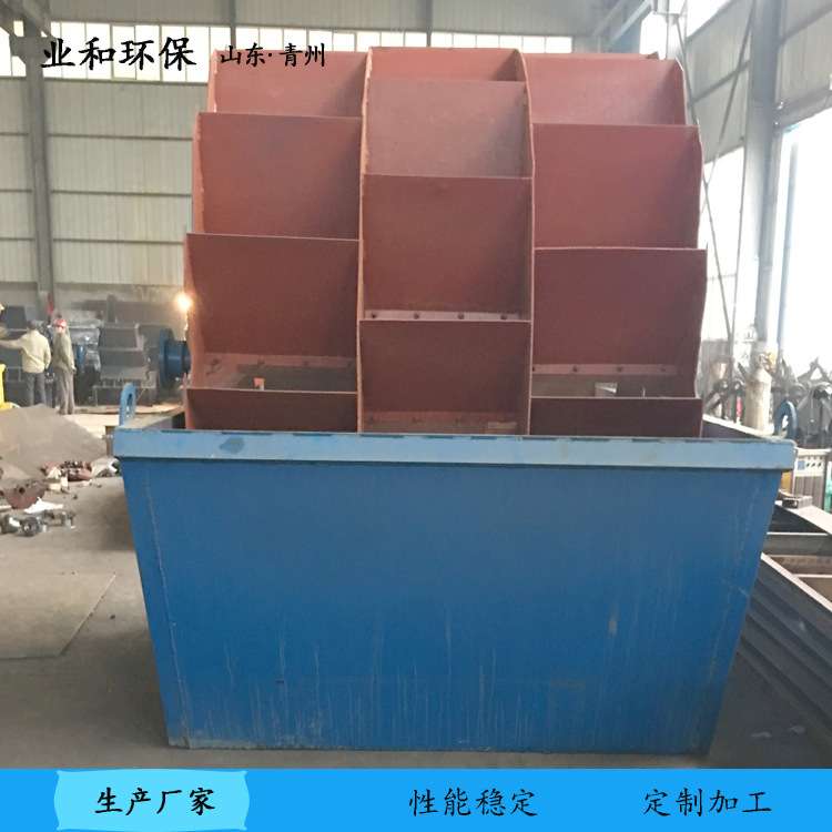 轮式洗沙机 大型轮式洗砂机 机制砂洗沙机械 多轮水洗洗沙设备