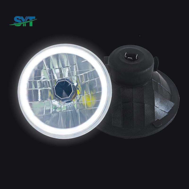 SY6014D7英寸半封闭圆形灯芯7寸圆灯带LED天使眼光圈老爷车改装灯