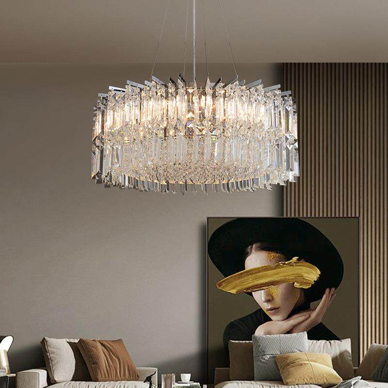轻奢水晶吊灯客厅卧室餐厅大气现代简约别墅艺术高档豪华圆形灯具