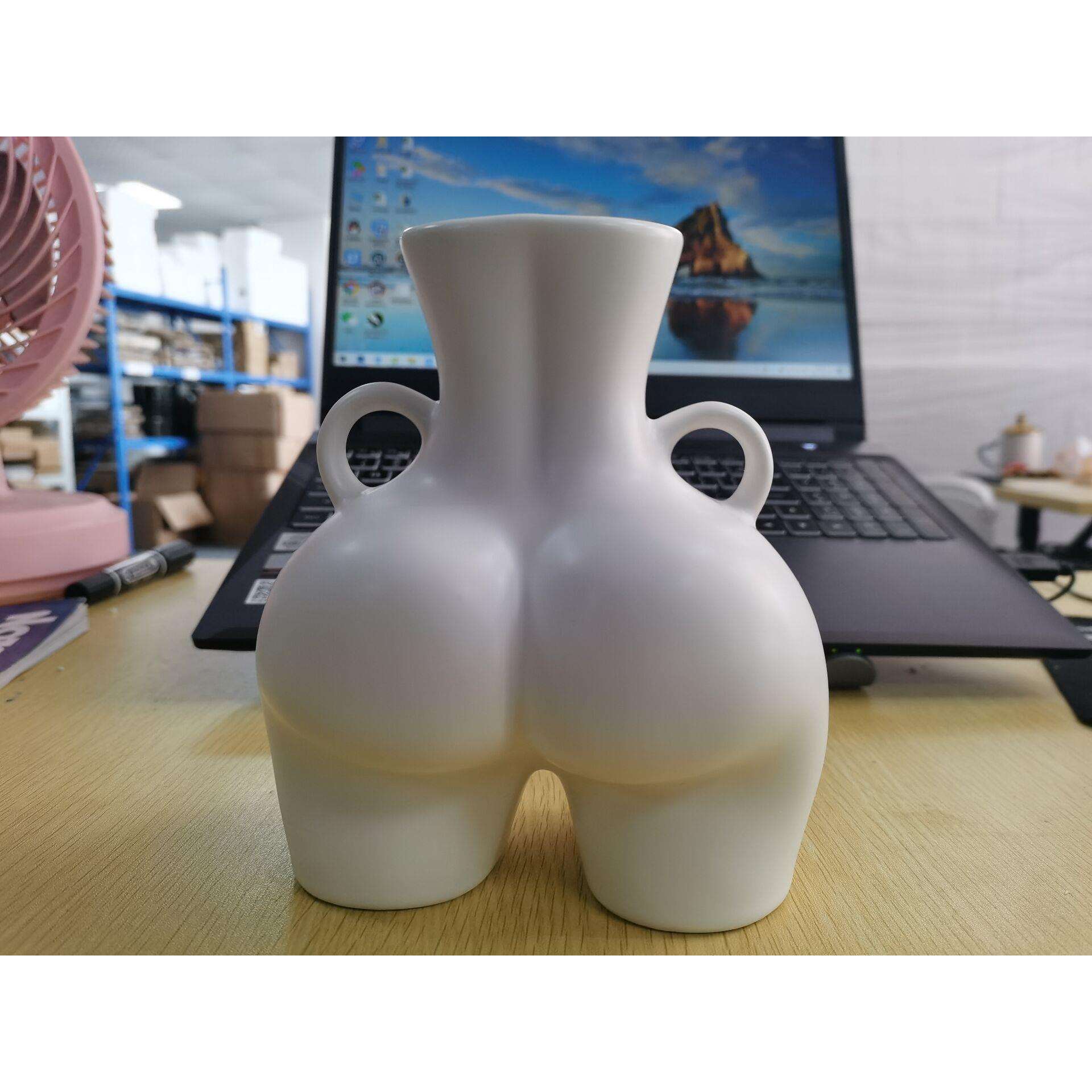 北欧人体造型树脂人体花瓶干花器插花艺术家居水培花瓶工艺品摆件