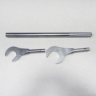 铁路电务工务道岔扳手 开口扳手46-55 可拆卸维修开口加力杆扳手
